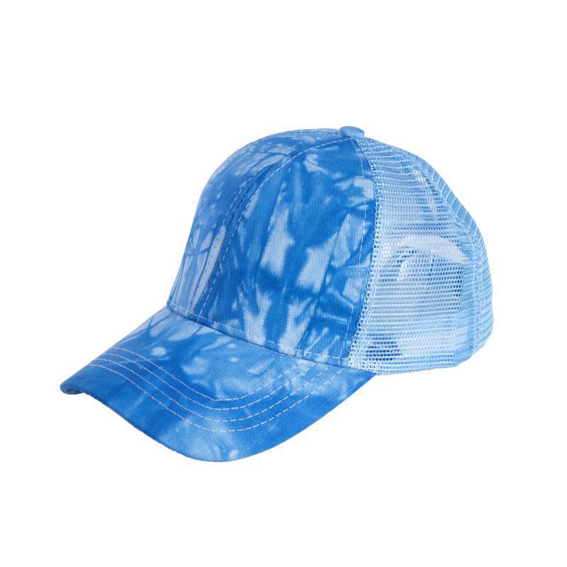 Wholesale Acid Wash Ponytail Solid Color Baseball Cap